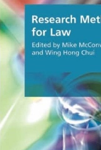 Research Methods for Law