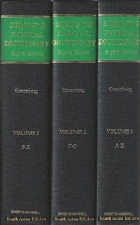 Stroud's Judicial Dictionary of Words and Phrases (3 Volumes)